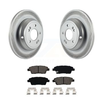 Rear Coated Disc Brake Rotors And Semi-Metallic Pads Kit For Hyundai Genesis G80 Kia K900 KGS-101432