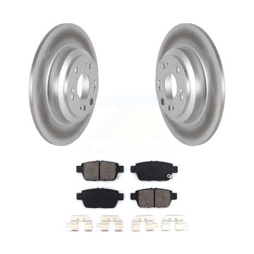 Rear Coated Disc Brake Rotors And Semi-Metallic Pads Kit For 2009-2014 Acura TL KGS-101436