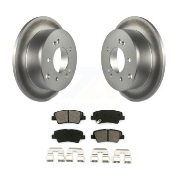 Rear Coated Disc Brake Rotors And Semi-Metallic Pads Kit For 2010-2013 Kia Soul KGS-101439