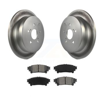 Rear Coat Disc Brake Rotor Semi-Metallic Pad Kit For Toyota Sienna Highlander Lexus RX350 KGS-101440
