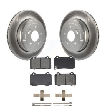 Rear Coated Disc Brake Rotors And Semi-Metallic Pads Kit For Hyundai Genesis Coupe KGS-101441