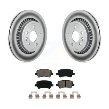 Rear Coated Disc Brake Rotors And Semi-Metallic Pads Kit For 2010-2017 Volvo XC60 KGS-101443