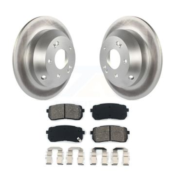 Rear Coated Disc Brake Rotors And Semi-Metallic Pads Kit For 2015-2021 Kia Sedona KGS-101446