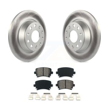 Rear Coat Brake Rotor Semi-Metallic Pad Kit For Volkswagen Tiguan CC Jetta Audi Q3 Passat KGS-101448