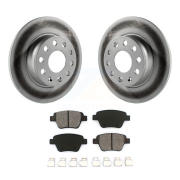 Rear Coated Brake Rotor Semi-Metallic Pad Kit For Volkswagen Jetta Golf Beetle Passat GTI KGS-101450