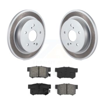 Rear Coated Disc Brake Rotors And Semi-Metallic Pads Kit For 2010-2013 Suzuki Kizashi KGS-101453