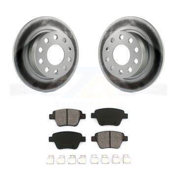 Rear Coated Disc Brake Rotor & Semi-Metallic Pad Kit For Volkswagen Jetta Eos Audi A3 GTI KGS-101455