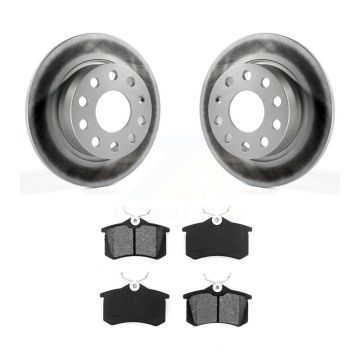 Rear Coated Brake Rotor Semi-Metallic Pad Kit For Volkswagen Jetta Beetle Golf SportWagen KGS-101457