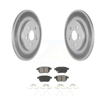 Rear Coated Disc Brake Rotors And Semi-Metallic Pads Kit For Lexus CT200h KGS-101461