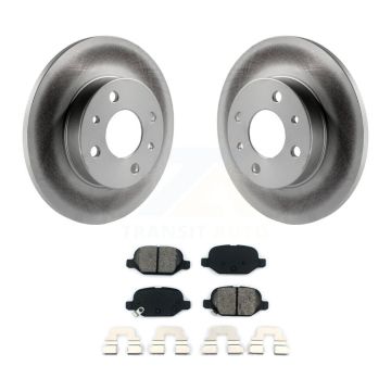 Rear Coated Disc Brake Rotors And Semi-Metallic Pads Kit For Fiat 500 KGS-101462