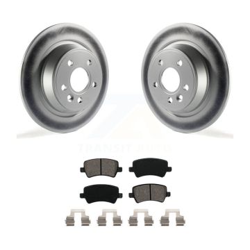 Rear Coated Disc Brake Rotors Semi-Metallic Pad Kit For 2012-2015 Land Rover Range Evoque KGS-101465