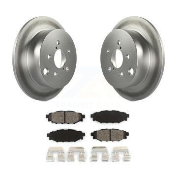 Rear Coat Disc Brake Rotor Semi-Metallic Pad Kit For Subaru Crosstrek Impreza Forester XV KGS-101467