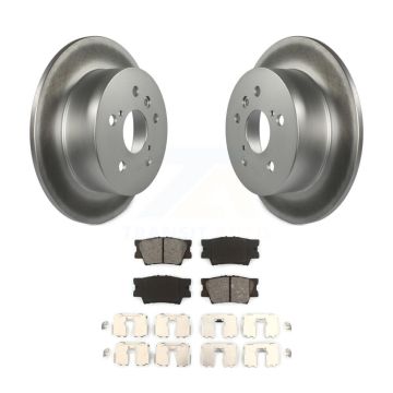 Rear Coated Brake Rotors Semi-Metallic Pad Kit For Toyota Camry Lexus ES350 Avalon ES300h KGS-101468