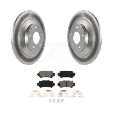 Rear Coated Disc Brake Rotors And Semi-Metallic Pads Kit For 2013-2015 Mazda CX-5 KGS-101473