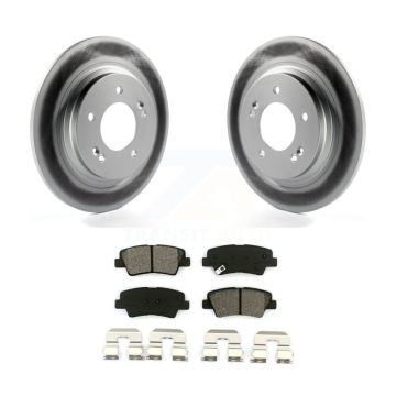 Rear Coated Disc Brake Rotors And Semi-Metallic Pads Kit For Hyundai Sonata Azera KGS-101474