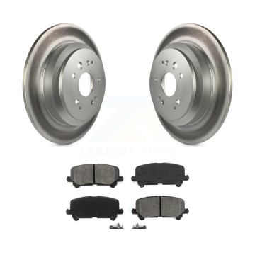 Rear Coated Disc Brake Rotors And Semi-Metallic Pads Kit For 2014-2016 Acura MDX KGS-101478