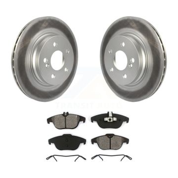 Rear Coated Brake Rotors Semi-Metallic Pad Kit For Mercedes-Benz C300 C350 E350 C250 E550 KGS-101479