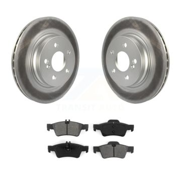 Rear Coated Disc Brake Rotors And Semi-Metallic Pads Kit For Mercedes-Benz E550 KGS-101480