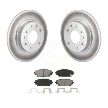 Rear Coated Disc Brake Rotors And Semi-Metallic Pads Kit For Mazda 3 Sport KGS-101483