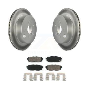 Rear Coated Disc Brake Rotor And Semi-Metallic Pad Kit For 2014-2018 Subaru Forester 2.0L KGS-101484