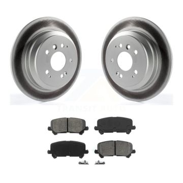 Rear Coated Disc Brake Rotor And Semi-Metallic Pad Kit For Honda Pilot Ridgeline Passport KGS-101488