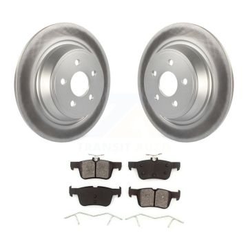 Rear Coat Brake Rotor Semi-Metallic Pad Kit For Ford Edge Fusion Lincoln Nautilus MKX MKZ KGS-101492