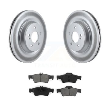 Rear Coat Brake Rotors Semi-Metallic Pad Kit For Mercedes-Benz S550 S450 SL550 S350 CL550 KGS-101493