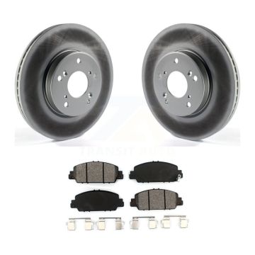 Front Coated Disc Brake Rotors And Semi-Metallic Pads Kit For Honda HR-V Accord KGS-101590