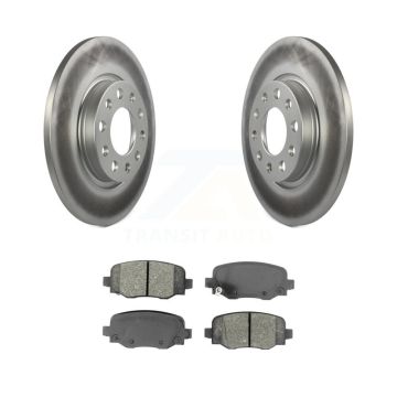 Rear Coated Disc Brake Rotors And Semi-Metallic Pads Kit For Jeep Cherokee Chrysler 200 KGS-101681