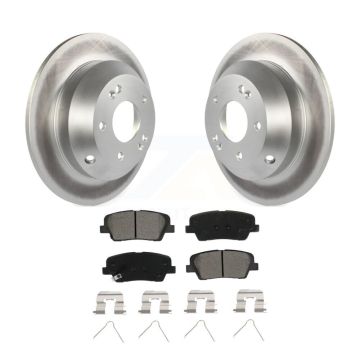 Rear Coated Brake Rotor & Semi-Metallic Pad Kit For Kia Sorento Hyundai Santa Fe Sport XL KGS-101684