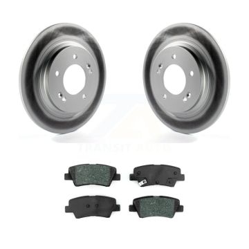 Rear Coated Disc Brake Rotors And Semi-Metallic Pads Kit For Hyundai Ioniq Kia Niro KGS-101691