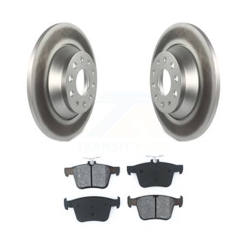 Rear Coated Disc Brake Rotor Semi-Metallic Pad Kit For Volkswagen Tiguan Jetta Audi Q3 TT KGS-101694