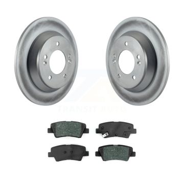 Rear Coat Brake Rotor Semi-Metallic Pad Kit For 14-17 Kia Rondo With Manual Parking KGS-101698