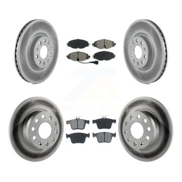 Front Rear Coat Brake Rotors Semi-Metallic Pad Kit For Volkswagen Taos Audi A3 Quattro TT KGS-101716