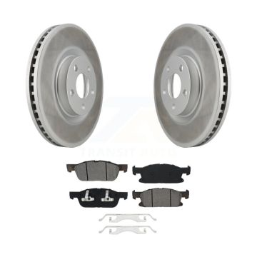 Front Coated Disc Brake Rotors And Semi-Metallic Pads Kit For Ford Edge KGS-101763