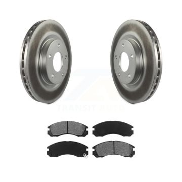 Front Coated Disc Brake Rotors And Semi-Metallic Pads Kit For Mitsubishi Lancer KGS-101776