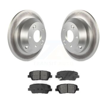 Rear Coated Brake Rotor & Semi-Metallic Pad Kit For Kia Sorento With Red Painted Calipers KGS-101781