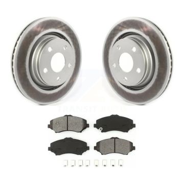 Front Coated Disc Brake Rotors And Semi-Metallic Pads Kit For Jeep Wrangler JK KGS-101788