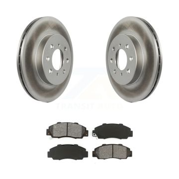 Front Coated Disc Brake Rotors And Semi-Metallic Pad Kit For 1992-1993 Acura Integra GS-R KGS-101789