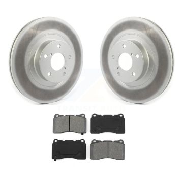 Front Coated Brake Rotor & Semi-Metallic Pad Kit For 2019 Toyota 86 Without Brembo Brakes KGS-101790