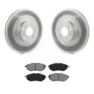 Front Coat Disc Brake Rotors Semi-Metallic Pad Kit For 2009 Subaru Legacy 3.0 R with 3.0L KGS-101791