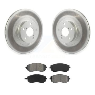 Front Coated Brake Rotor Semi-Metallic Pad Kit For Subaru Outback Forester Impreza Legacy KGS-101793