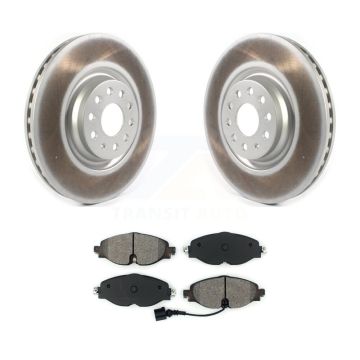 Front Coated Disc Brake Rotor And Semi-Metallic Pad Kit For Volkswagen Golf Jetta Audi A3 KGS-101800