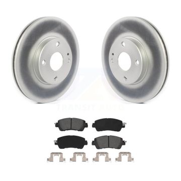 Front Coated Disc Brake Rotors And Semi-Metallic Pads Kit For Toyota Yaris iA Scion KGS-101802