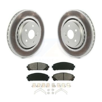 Front Coated Brake Rotor Semi-Metallic Pad Kit For Lexus RX350 Toyota Camry RX450h NX350h KGS-101803