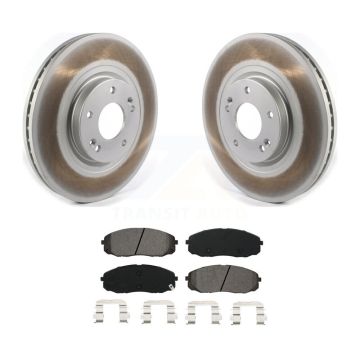 Front Coated Disc Brake Rotors And Semi-Metallic Pads Kit For 2015-2021 Kia Sedona KGS-101806