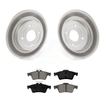 Rear Coated Disc Brake Rotors And Semi-Metallic Pads Kit For 2018-2022 Ford EcoSport AWD KGS-101865