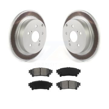 Rear Coated Disc Brake Rotors And Semi-Metallic Pads Kit For Toyota Prius V Mirai KGS-101872
