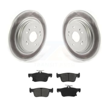 Rear Coated Disc Brake Rotors And Semi-Metallic Pads Kit For 2019-2021 Acura RDX KGS-101876