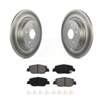 Rear Coated Disc Brake Rotors And Semi-Metallic Pads Kit For 2017-2024 Honda CR-V KGS-101878